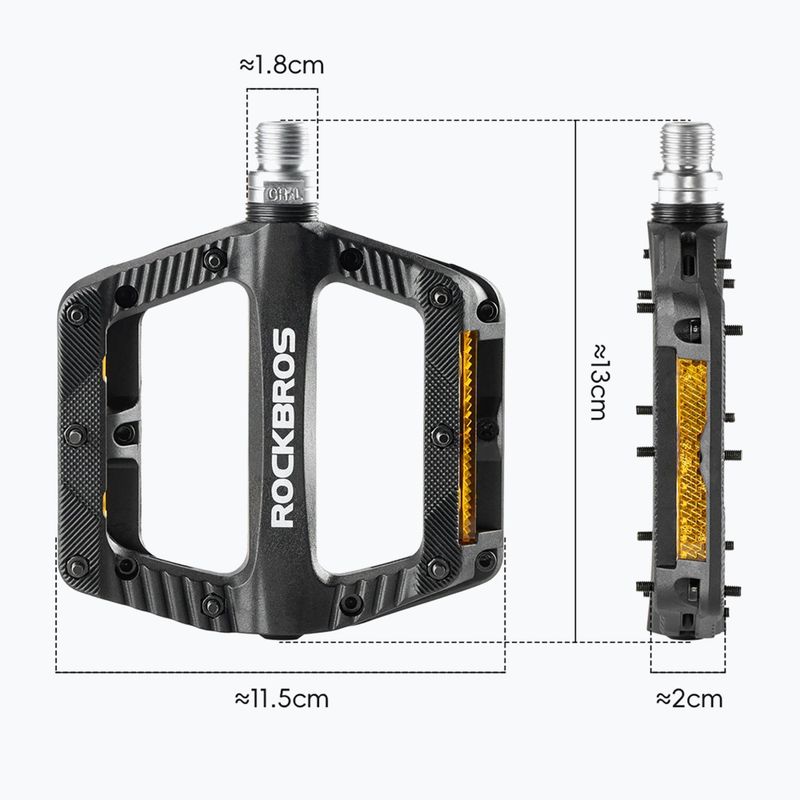 Pedale pentru biciletă Rockbros 370011001 black 2