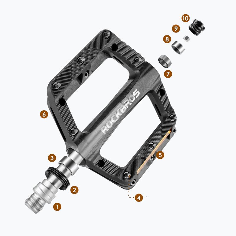 Pedale pentru biciletă Rockbros 370011001 black 3