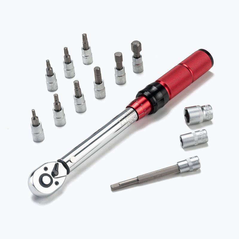 Cheie dinamometrică Rockbros 430021001 Bicycle Torque Wrench Set 2-24Nm black/red 2