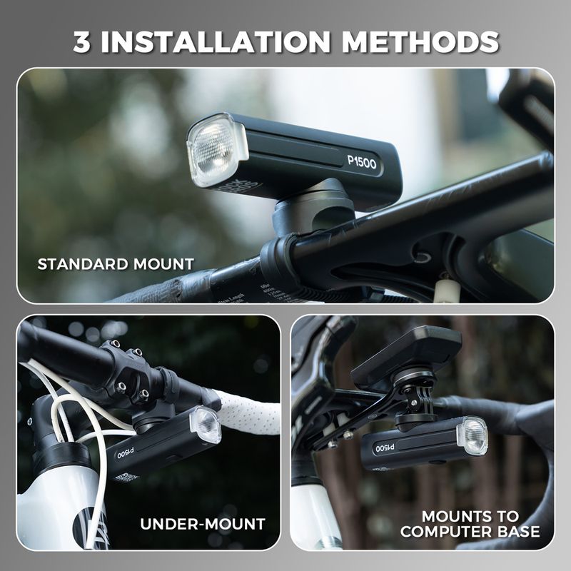Far de bicicletă față Rockbros 2410008003 Bike Front Light 1500 Lumen black 5