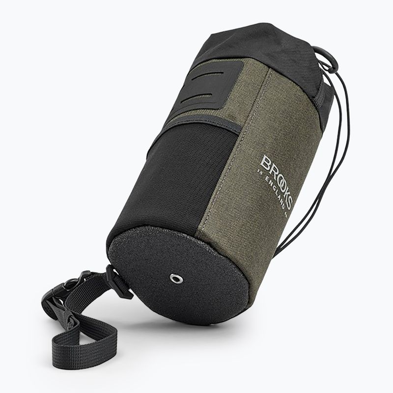 Geantă de bicicletă pentru ghidon Brooks England Scape Feed Pouch 1 l mud green 3