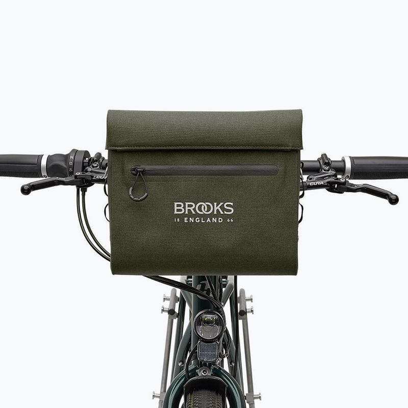 Geantă de bicicletă pentru ghidon Brooks England Scape Case 8 l mud green 6