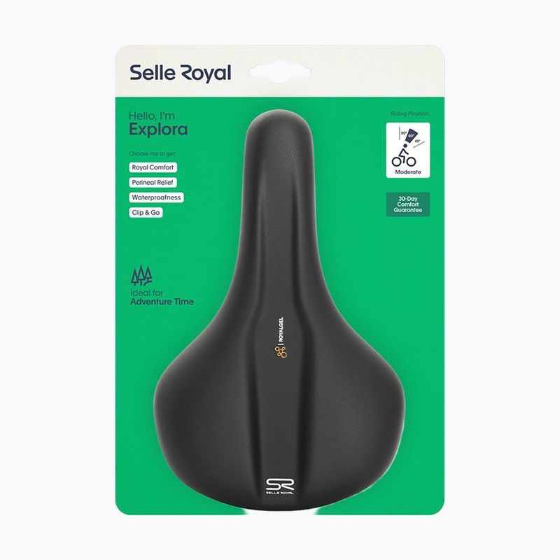 Șa de bicicletă Selle Royal Explora Moderate 60St. black 4