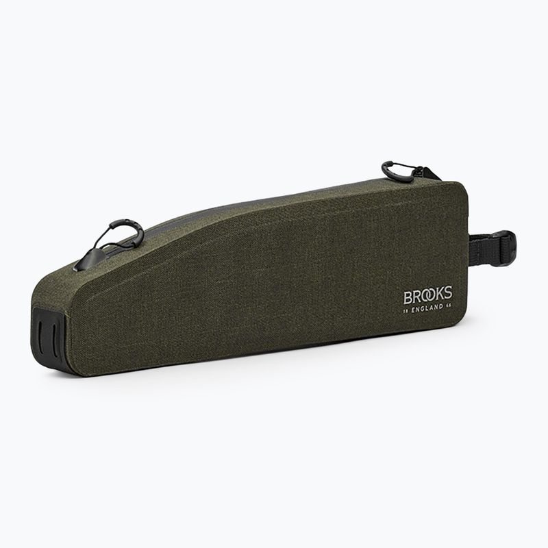 Geantă de bicicletă pentru cadru Brooks England Scape Long Top 1,5 l mud green
