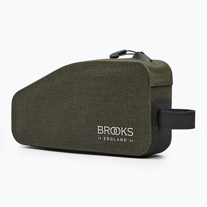 Geantă de bicicletă pentru cadru Brooks England Scape Top Tube with bolts 0,9 l mud green 2