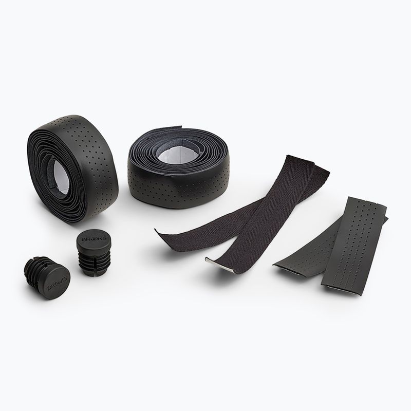 Înveliș pentru ghidon Brooks England Leather Bar black