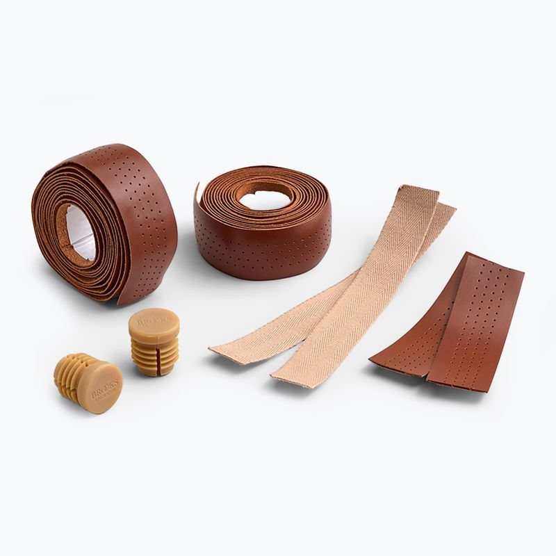 Înveliș pentru ghidon Brooks England Leather Bar honey