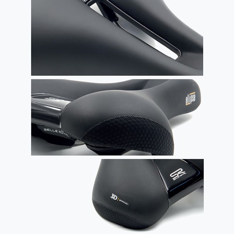 Șa de bicicletă Selle Royal Premium Moderate 60st. Ellipse black 7