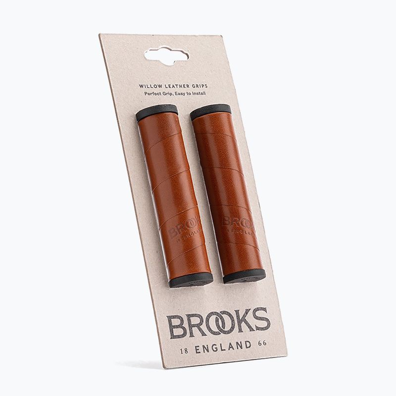 Mânere pentru ghidon Brooks England Willow Leather honey 2