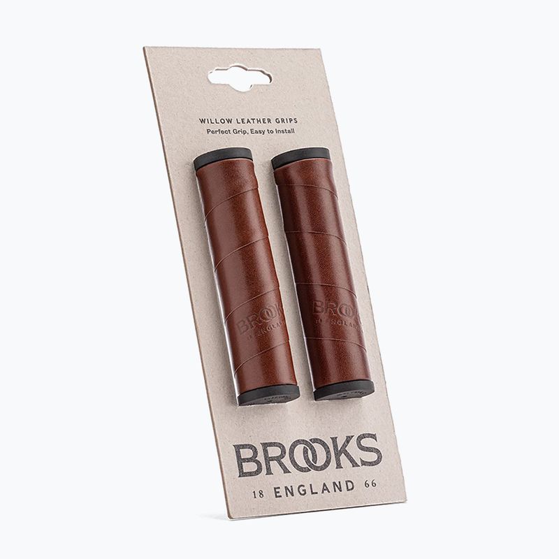 Mânere pentru ghidon Brooks England Willow Leather brown 4