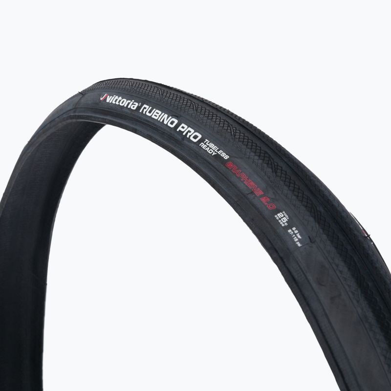 Anvelopa Vittoria Rubino Pro TLR G2.0 700x25C negru 11A.00.141 3