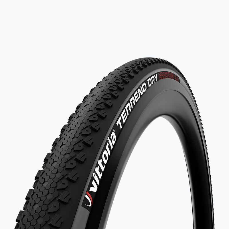 Anvelopă de bicicletă Vittoria Gravel Terreno Dry G2.0 TNT 700 x 37C negru/antracit