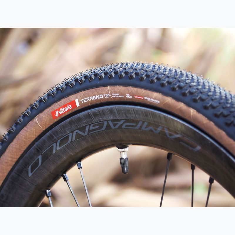 Anvelopă de bicicletă Vittoria Terreno T50 G2.0 TLR Gravel Endurance black/brown 5