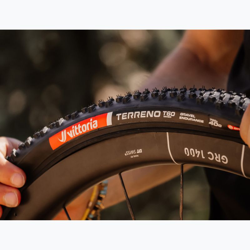 Anvelopă de bicicletă Vittoria Terreno T60 G2.0 TLR Gravel Endurance 700x40c black 7