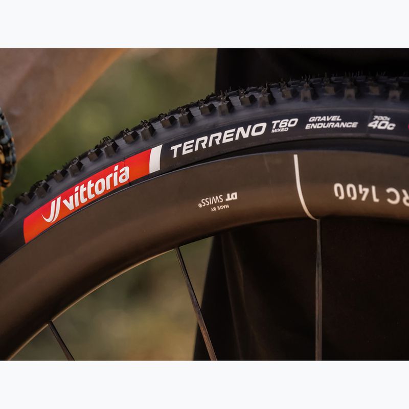 Anvelopă de bicicletă Vittoria Terreno T60 G2.0 TLR Gravel Endurance 700x40c black/brown 5