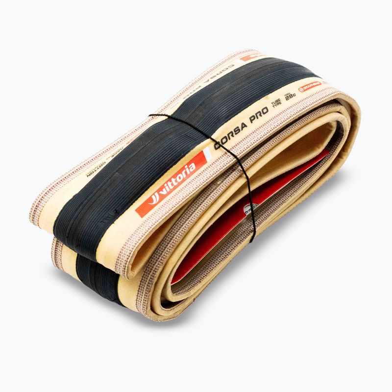 Anvelopă de bicicletă Vittoria Corsa Pro G2.0 700 x 28C black/beige 5