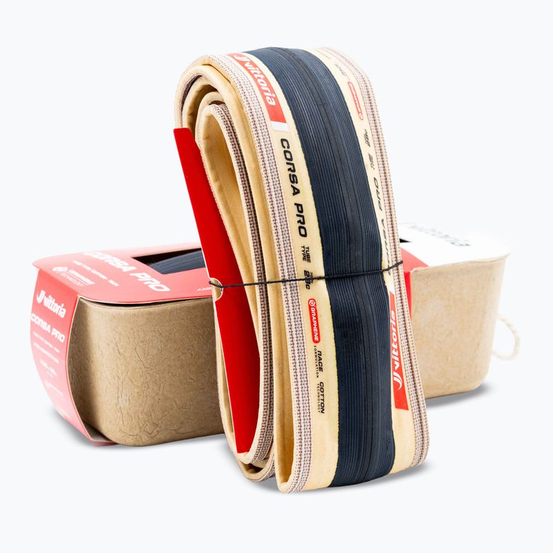 Anvelopă de bicicletă Vittoria Corsa Pro G2.0 700 x 28C black/beige 6