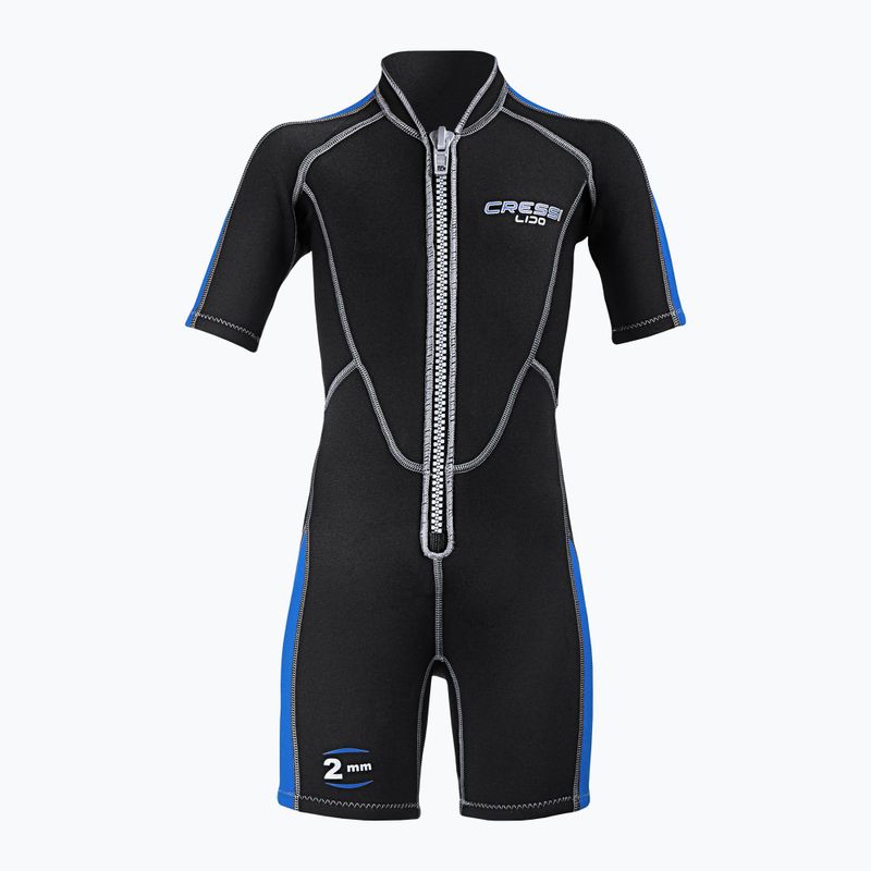 Costum de înot pentru copii  Cressi Lido Shorty 2 mm black/blue 7