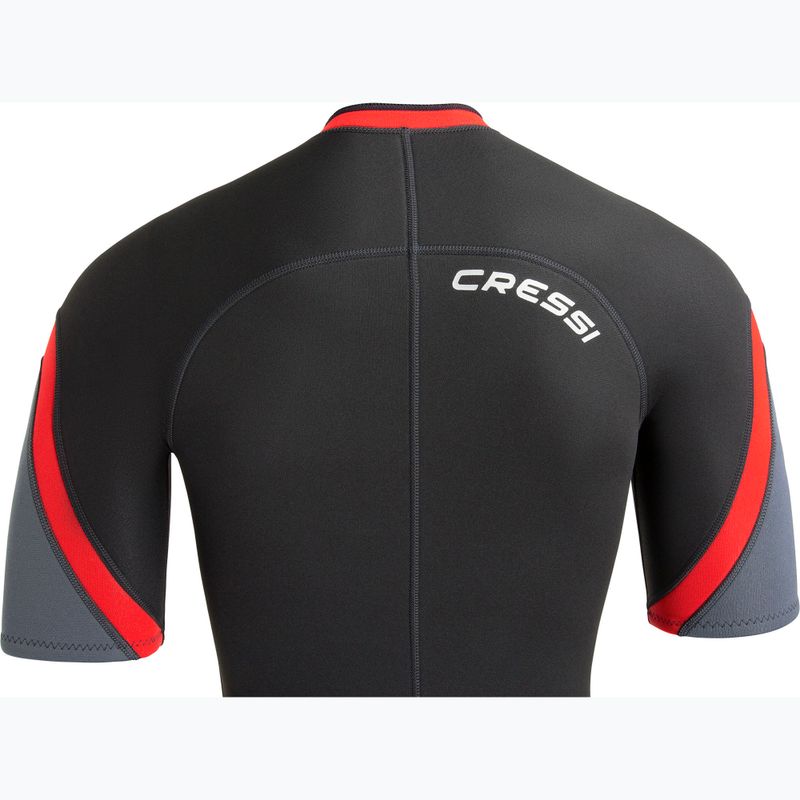 Costum de wetsuit Cressi Playa Shorty 2.5 mm negru/roșu pentru femei 8