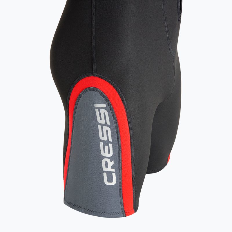 Costum de wetsuit Cressi Playa Shorty 2.5 mm negru/roșu pentru femei 10
