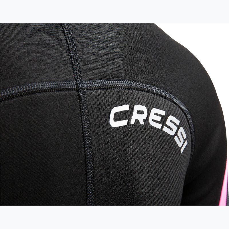 Costum de neoprenare Cressi Playa Shorty 2.5 mm negru/roz pentru femei 7