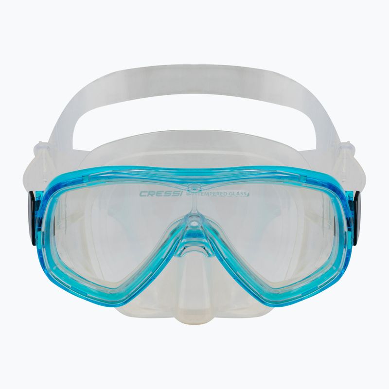 Cressi Rondinella Kid Dive set Mască + snorkel + aripioare albastru CA189235 6