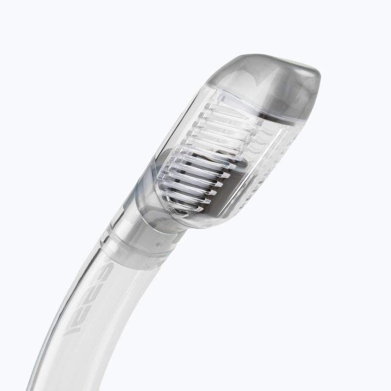 Cressi Dry snorkel argintiu/incolor ES259 2