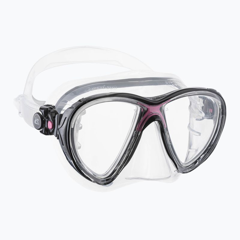 Mască de scufundări Cressi Big Eyes Evolution clear/pink