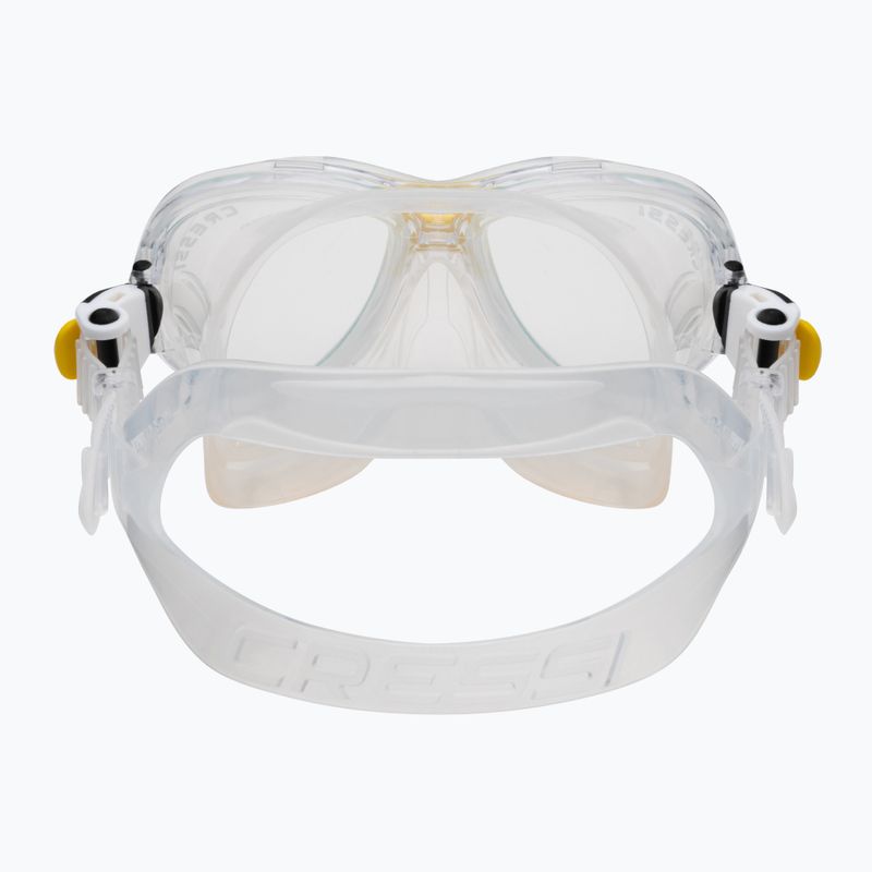 Set de snorkel pentru copii Cressi Marea Jr Mască + Snorkel Top Clear Yellow 5