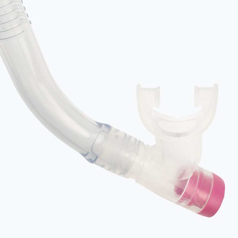 Cressi Ondina kit de snorkel pentru copii + mască Top + snorkel roz transparent DM1010134 8