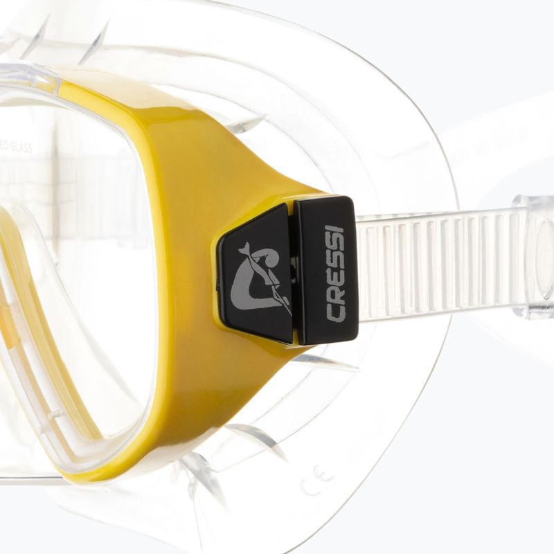 Mască de scufundări Cressi Onda clear/yellow 4