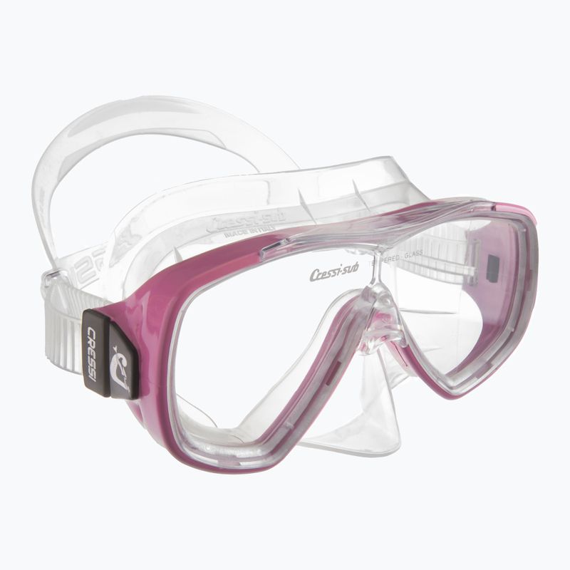 Mască de scufundări Cressi Onda clear/pink