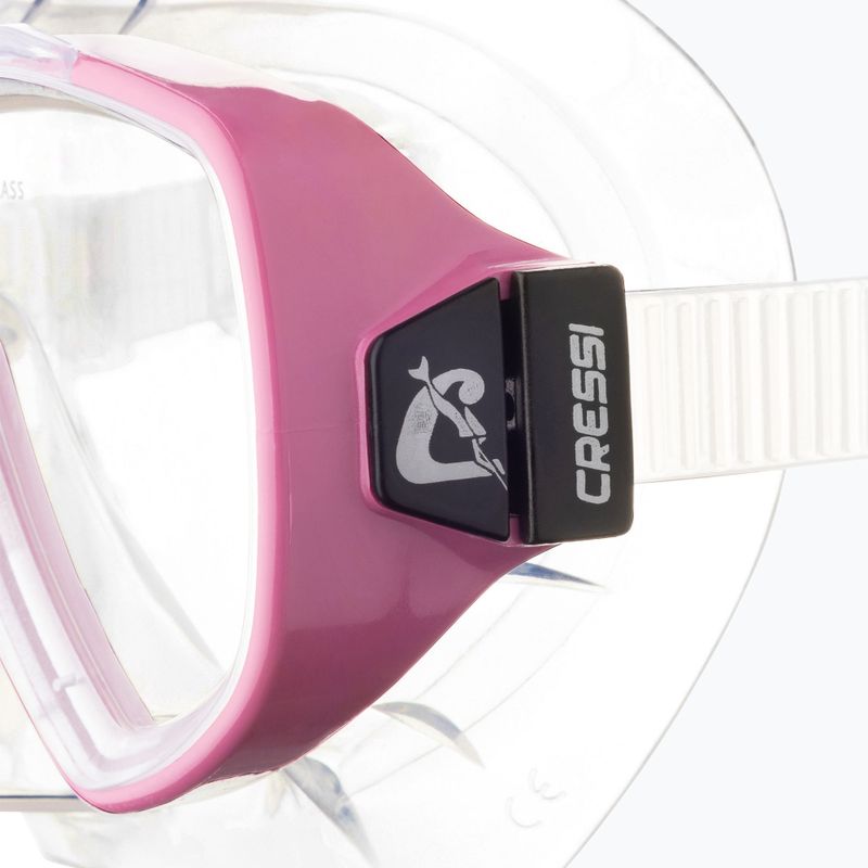 Mască de scufundări Cressi Onda clear/pink 4