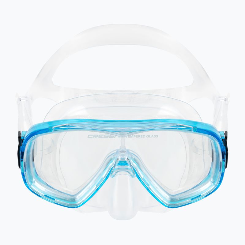 Cressi Ondina kit de snorkel pentru copii + mască Top + snorkel Clear Aquamarine DM1010133 2