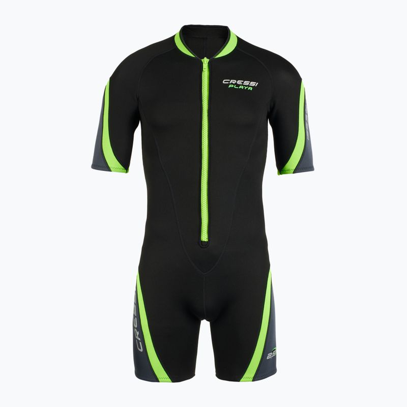 Spumă de înot pentru bărbați Cressi Playa Shorty 2.5 mm black/lime 2