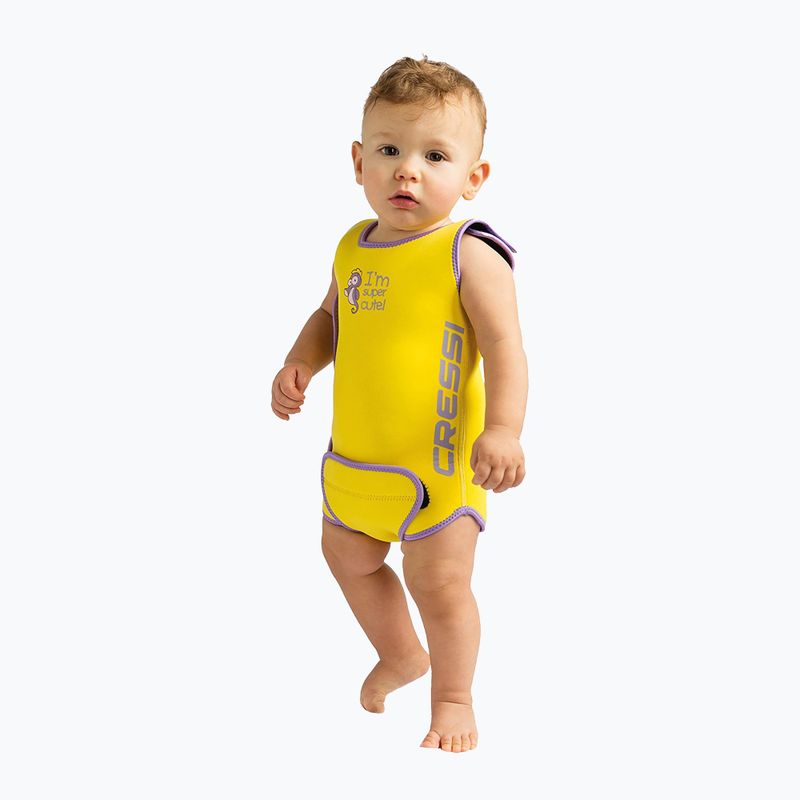 Cressi Baby Warmer 1.5mm spumă de înot galbenă XDG001906 2
