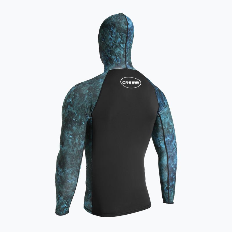 Longsleeve de înot pentru bărbați Cressi Cobia Hunter camo blue 5