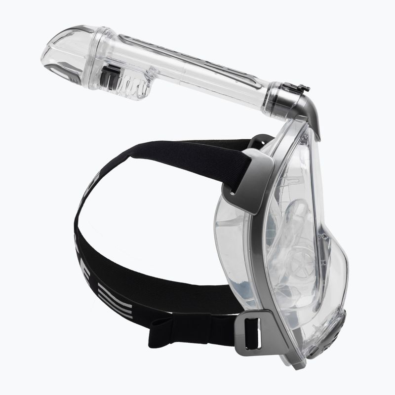 Cressi Duke Dry mască gri cu fața întreagă pentru snorkelling XDT000000 3
