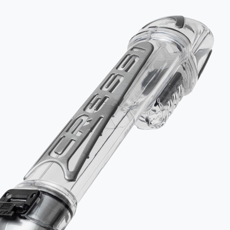 Cressi Duke Dry mască gri cu fața întreagă pentru snorkelling XDT000000 4