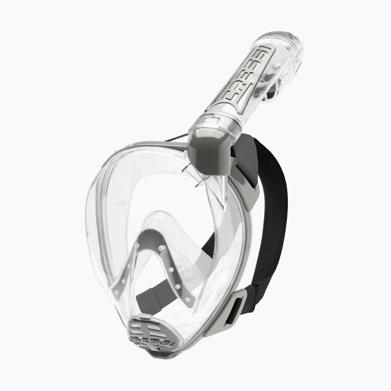 Cressi Duke Dry mască gri cu fața întreagă pentru snorkelling XDT000000 5