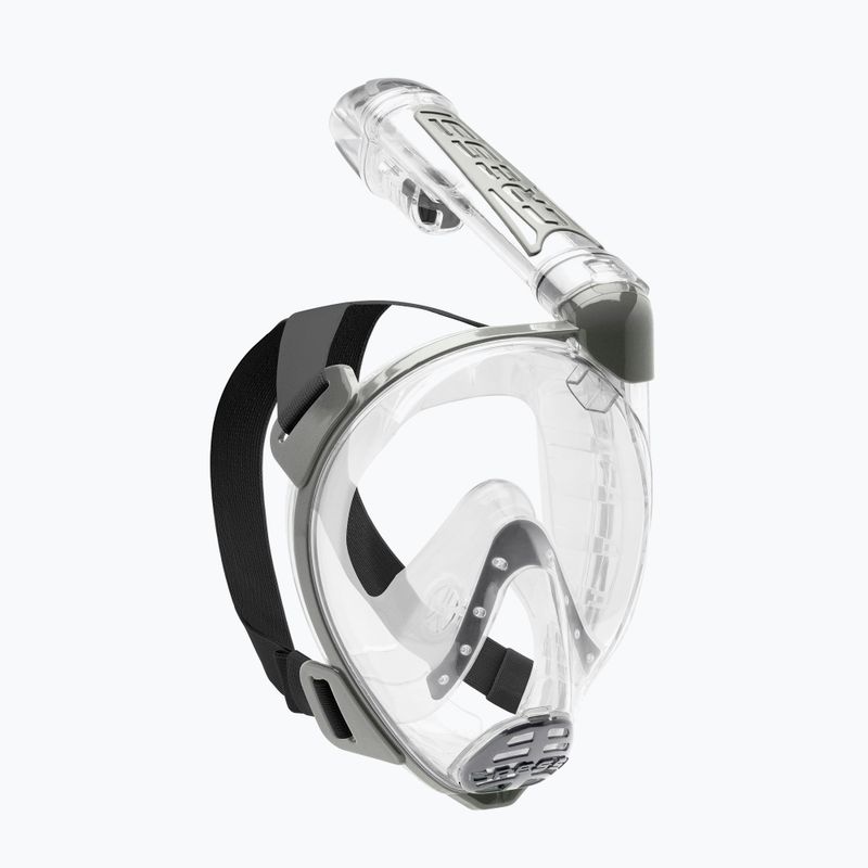 Cressi Duke Dry mască gri cu fața întreagă pentru snorkelling XDT000000 7