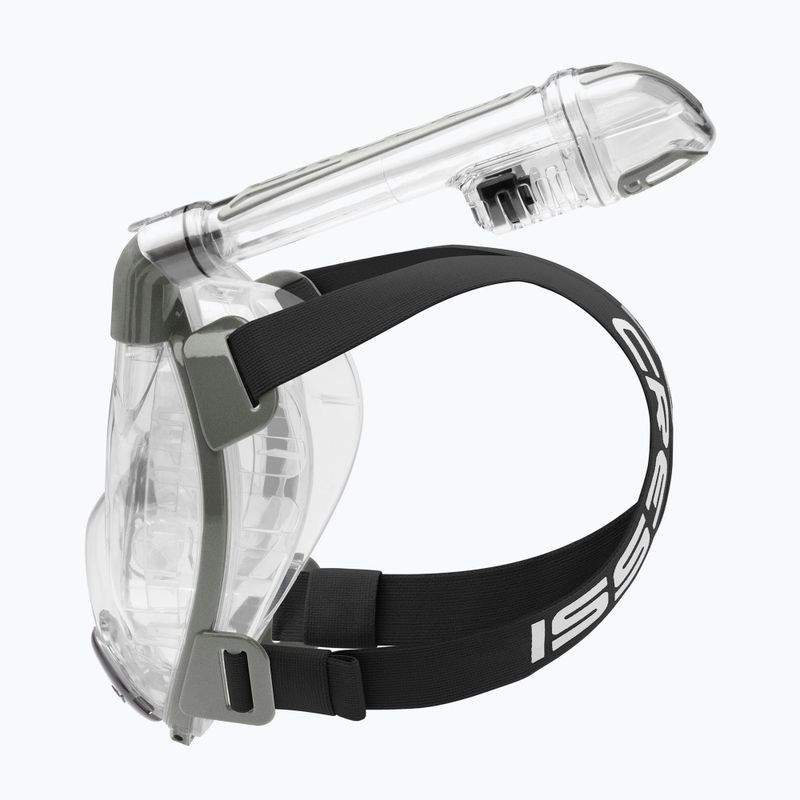 Cressi Duke Dry mască gri cu fața întreagă pentru snorkelling XDT000000 9