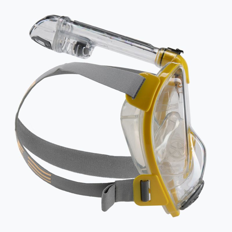 Cressi Duke Dry Mască completă pentru snorkelling galben XDT000010 3