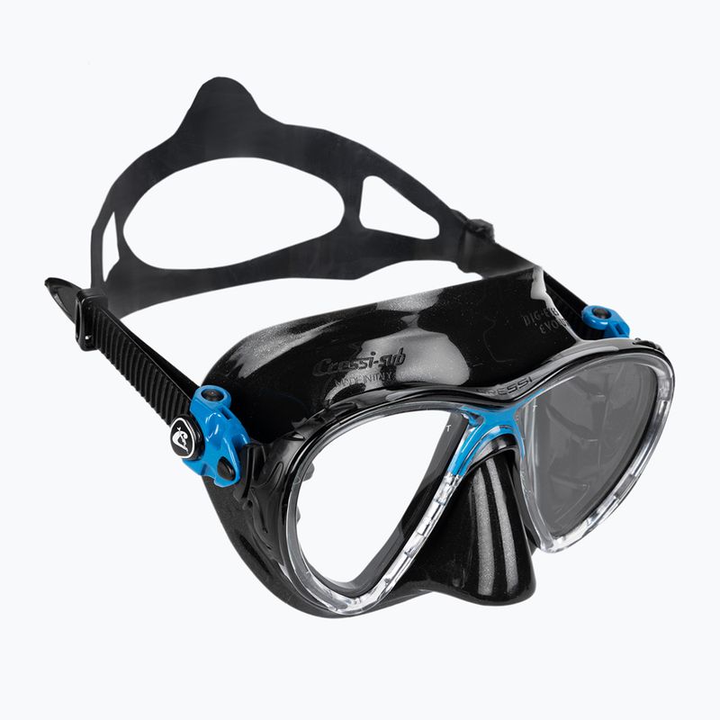 Set de scufundări  Cressi Big Eyes Evolution + Alpha Ultra Dry black/blue 2