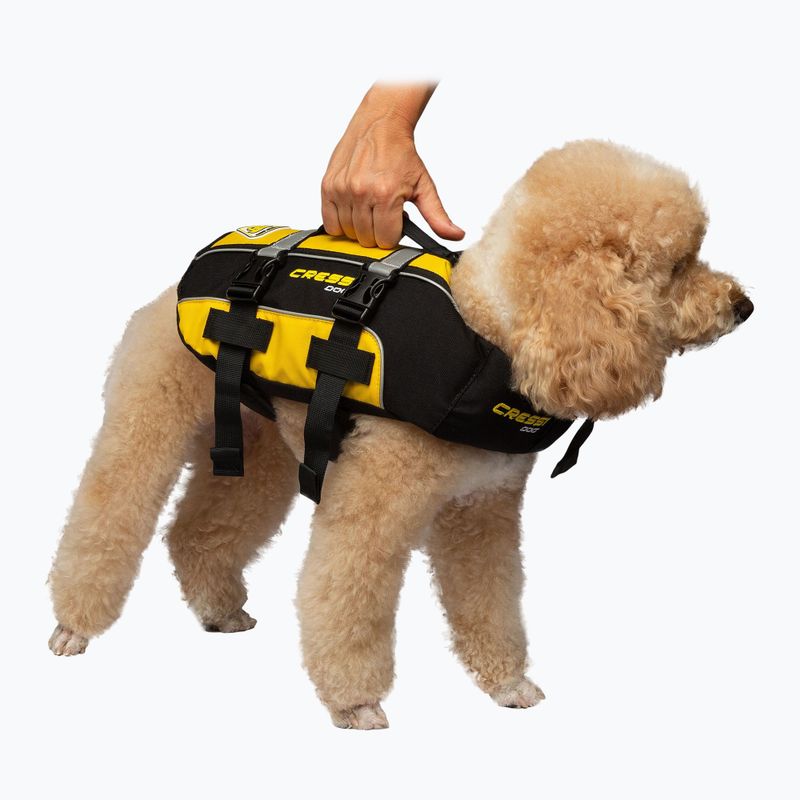 Vestă de siguranță pentru cățel  Cressi Dog Life Jacket black/yellow 3