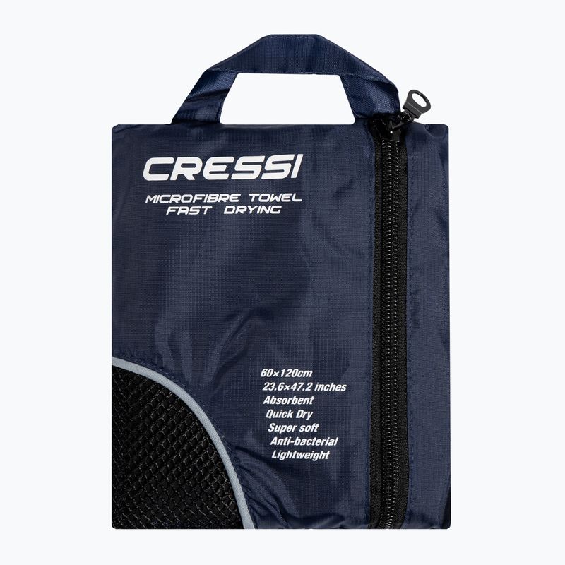 Cressi Prosop de plajă bicolor cu uscare rapidă Cressi Microfibre negru XVA850 5
