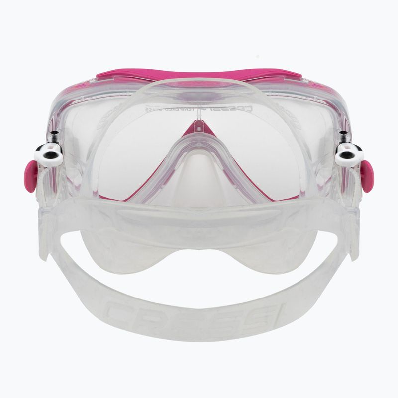 Set de scufundări Cressi Mini Palau Bag copii mască + snorkel + aripioare roz CA123129 9