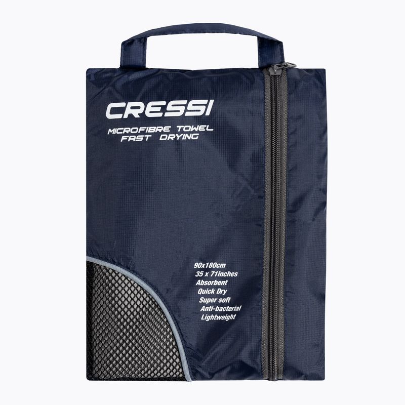 Cressi Prosop de plajă bicolor cu uscare rapidă Cressi Microfibre gri XVA880 5