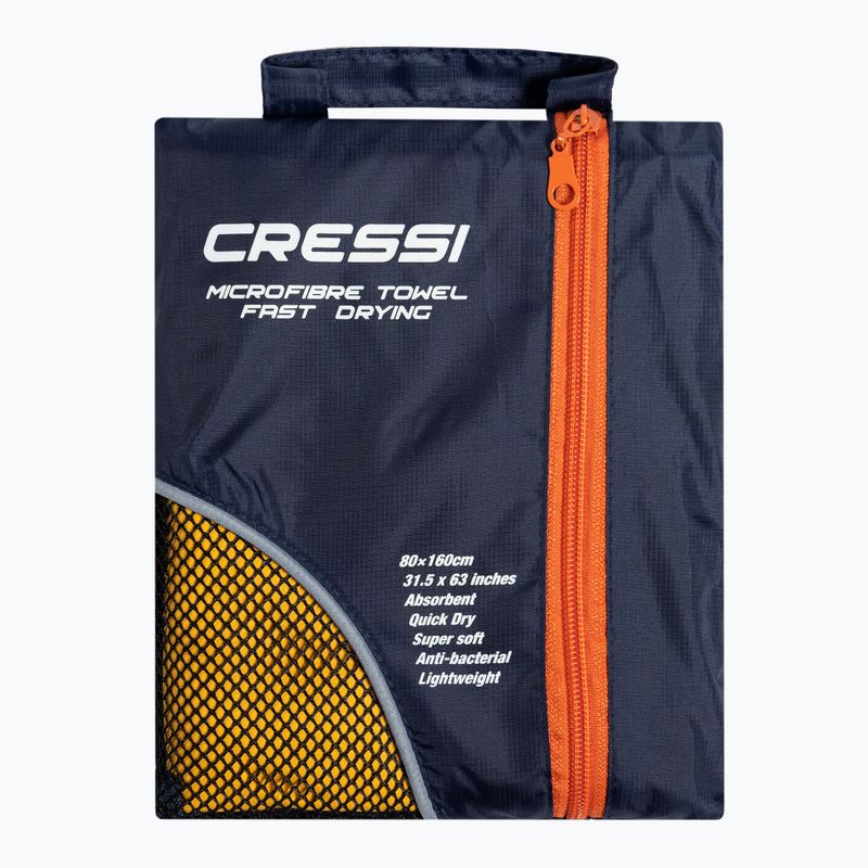 Cressi Prosop de plajă bicolor cu uscare rapidă Cressi Microfibre galben XVA880 5