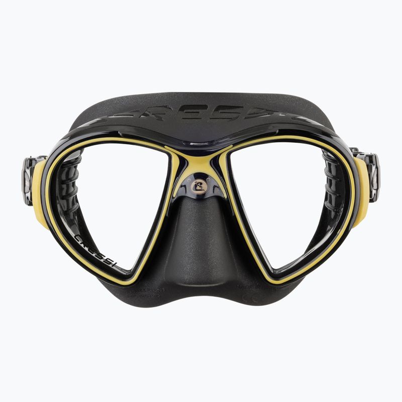 Mască de scufundări Cressi Zeus black/gold 2